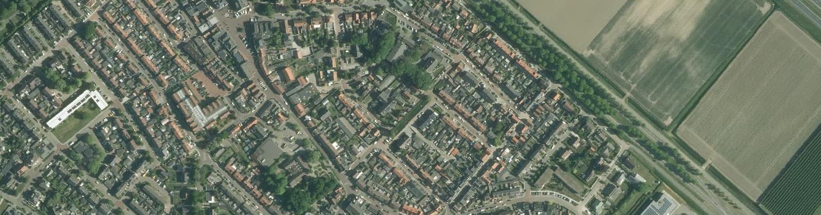 Luchtfoto van Kruiningen - Kern