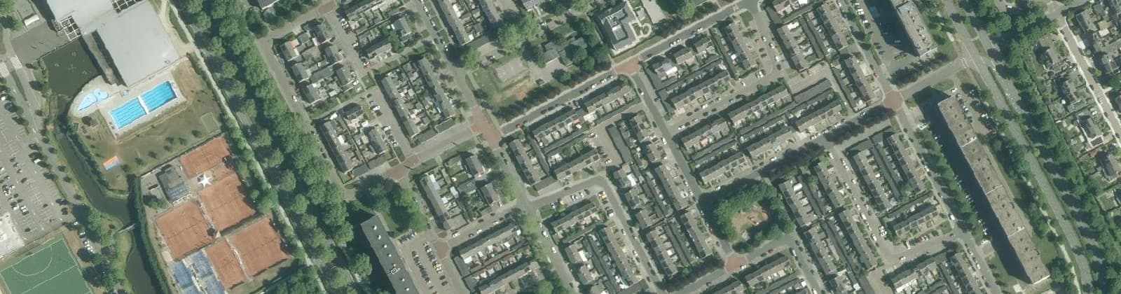 Luchtfoto van Oudelandse Hoeve
