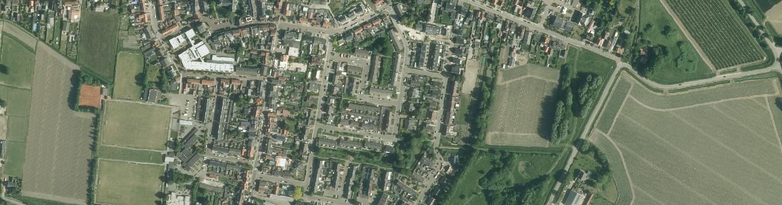 Luchtfoto van Oud-Vossemeer