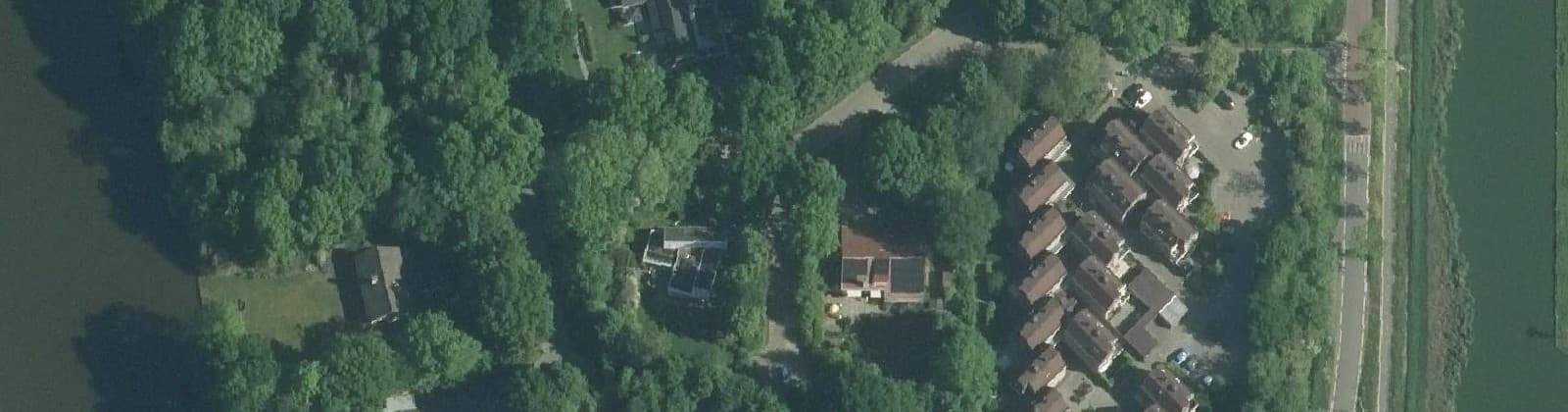 Luchtfoto van Buiten de Veste