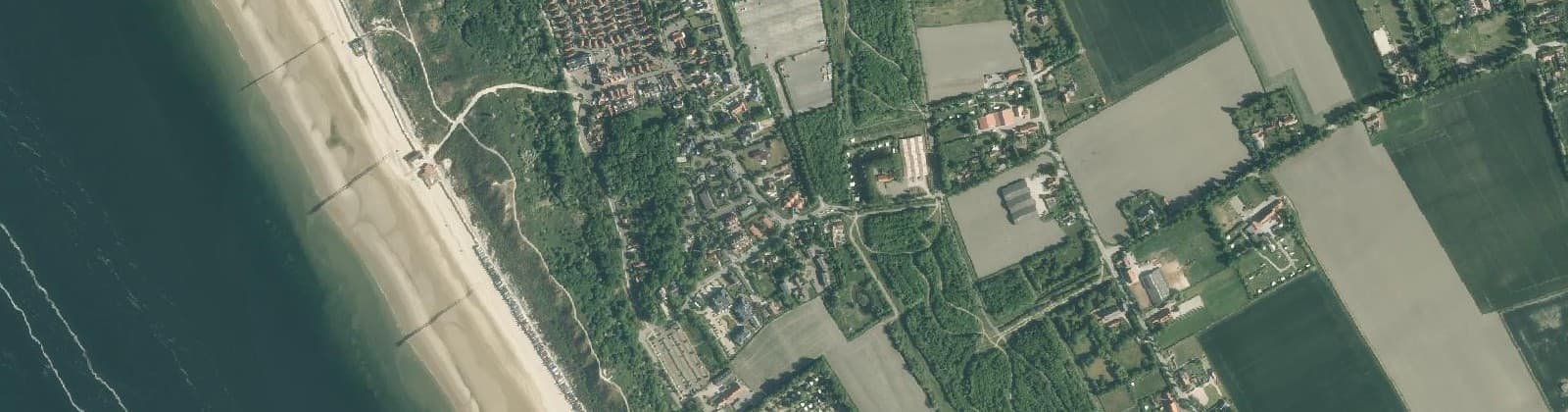 Luchtfoto van Verspr.h. recreatiegebied van Koudekerke