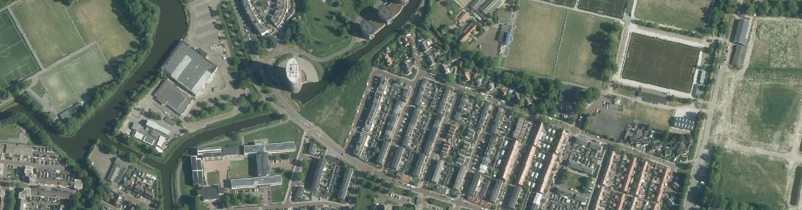 Luchtfoto van Hercules Segherslaan e.o.