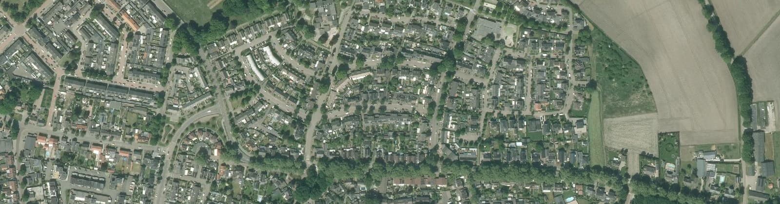 Luchtfoto van Kruidenbuurt