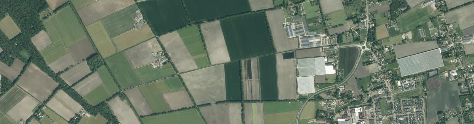 Luchtfoto van Verspr.h. Molenwijk, Elzen en Neerbroek