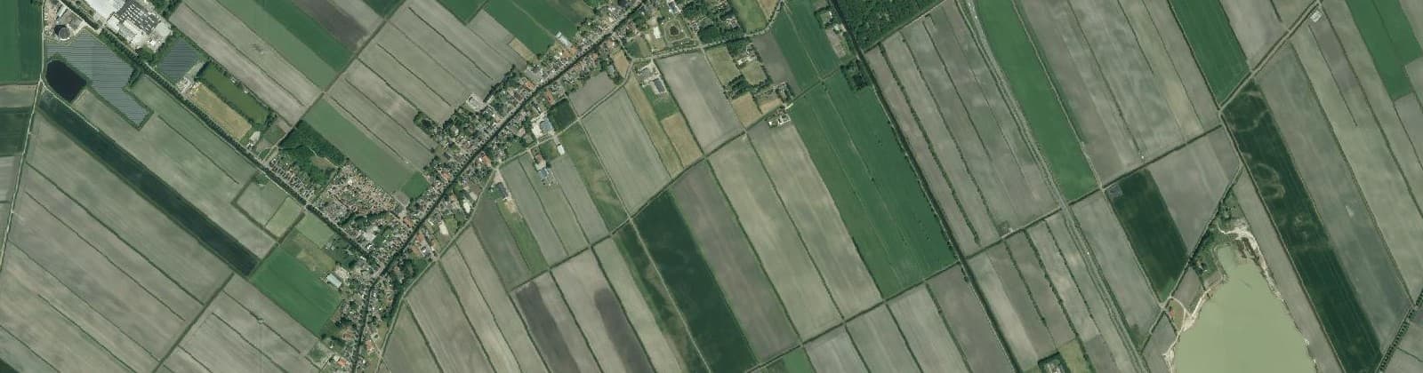 Luchtfoto van Nieuwe Pekela