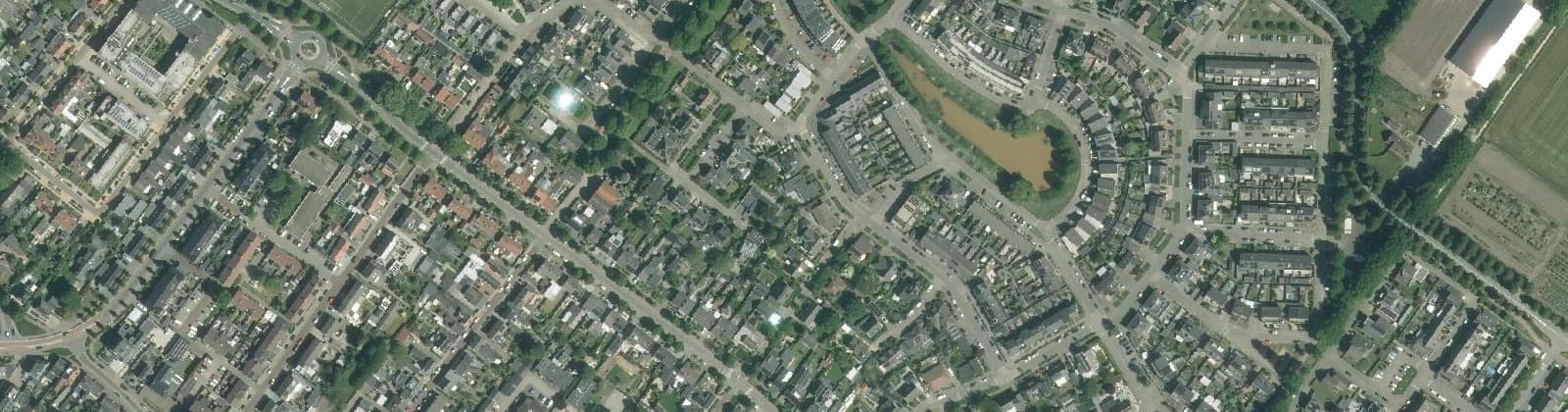 Luchtfoto van Hoge Akker