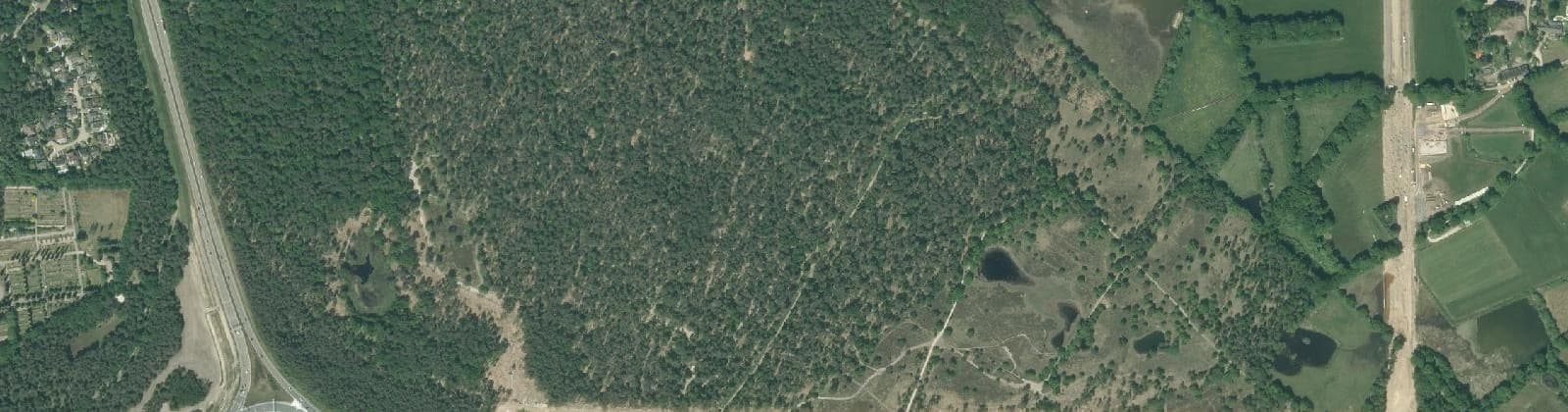 Luchtfoto van Leenderheide