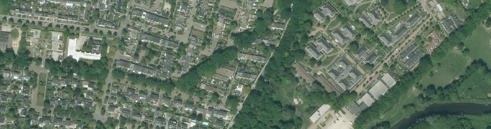 Luchtfoto van Oude Gracht-Oost
