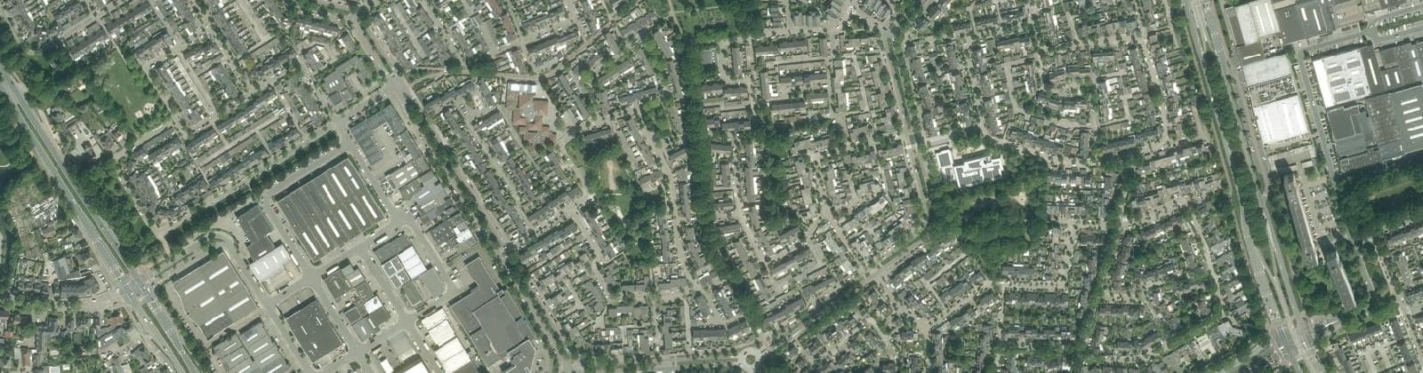 Luchtfoto van Achtse Barrier-Gunterslaer