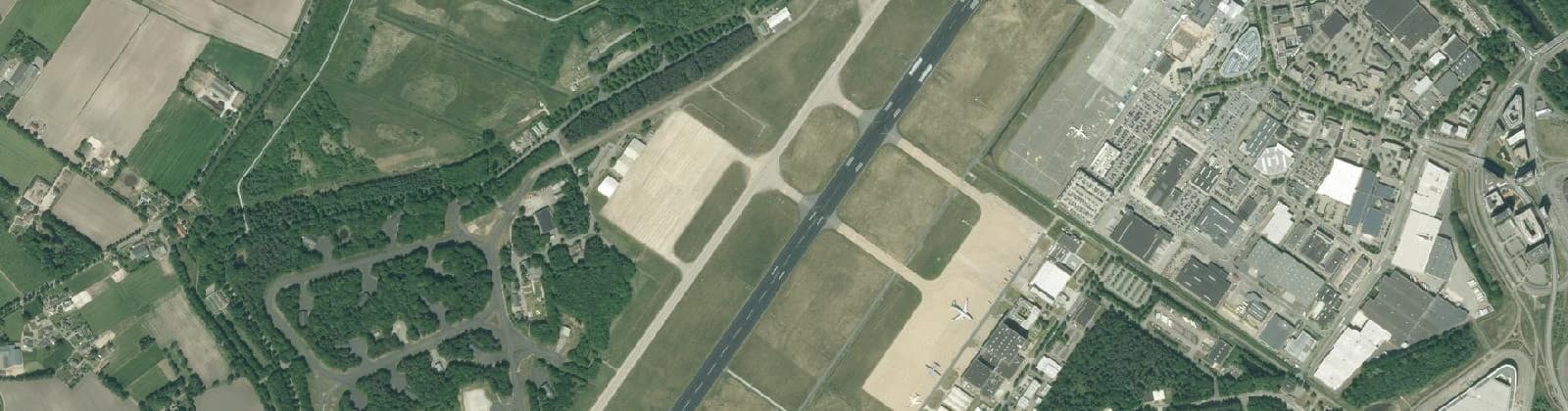 Luchtfoto van Eindhoven Airport