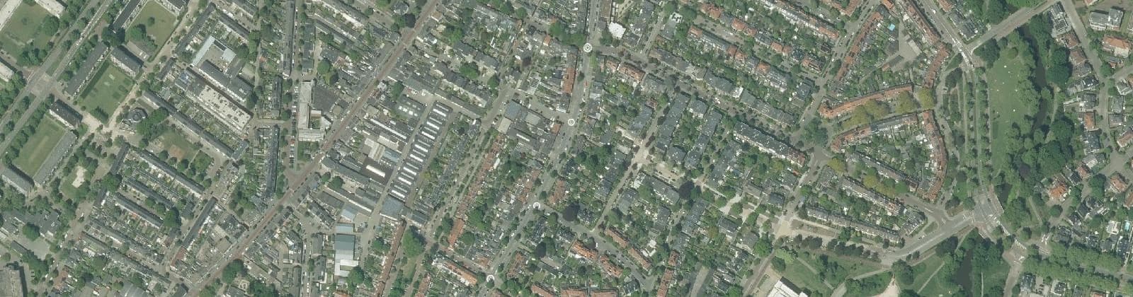 Luchtfoto van Schrijversbuurt