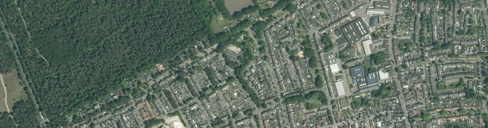 Luchtfoto van Vijf Eiken