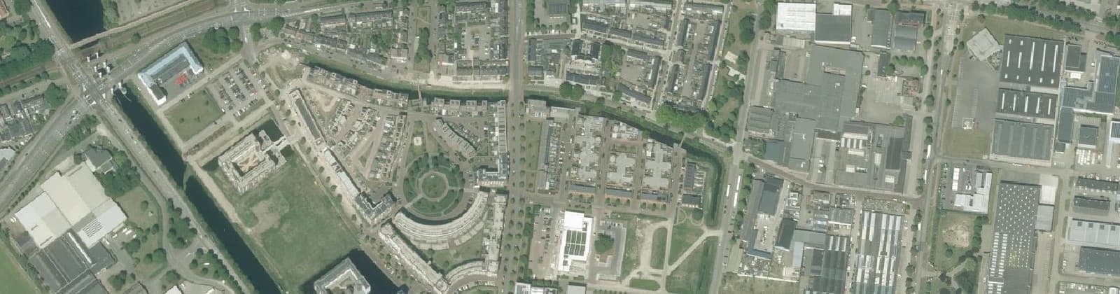Luchtfoto van Annabuurt en Suytkade