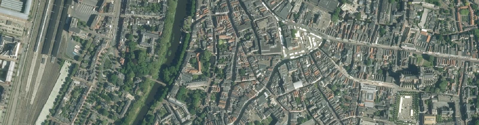Luchtfoto van Binnenstad centrum