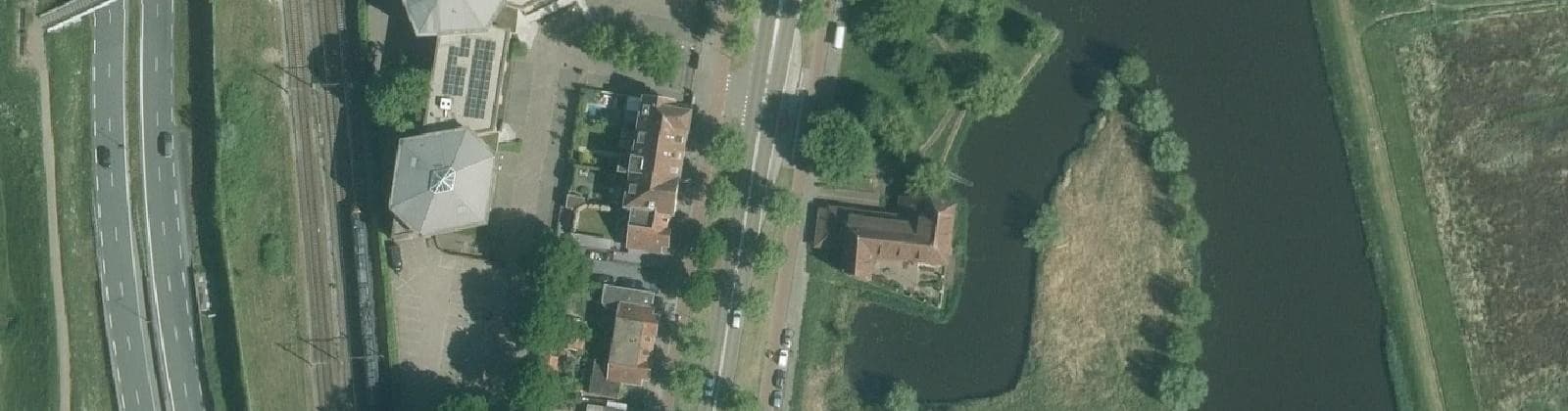 Luchtfoto van Vughterpoort