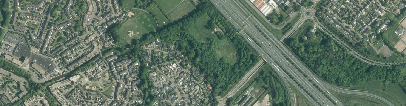 Luchtfoto van Abdijenbuurt