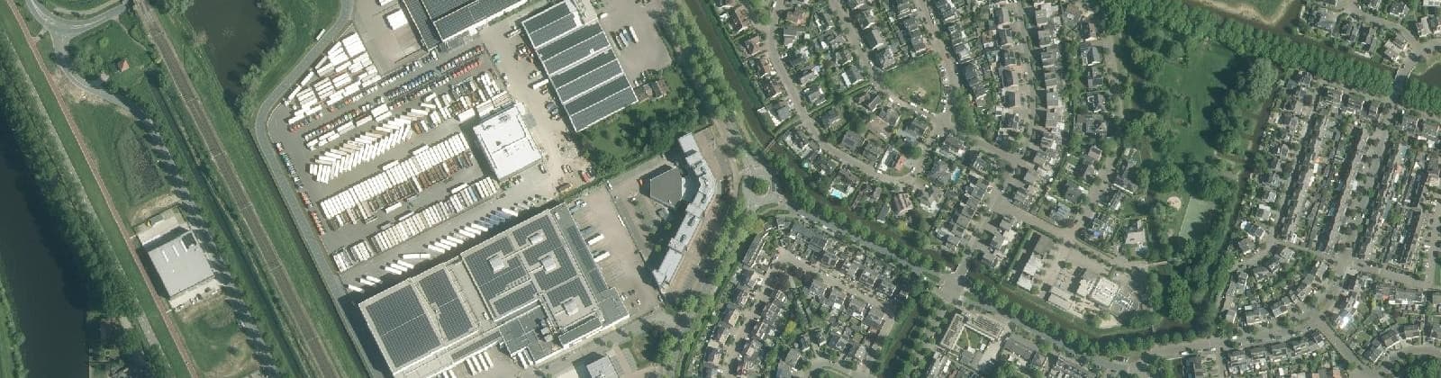 Luchtfoto van Maasoever