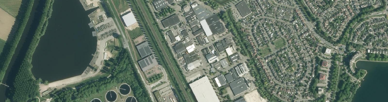 Luchtfoto van Bedrijventerrein Maaspoort