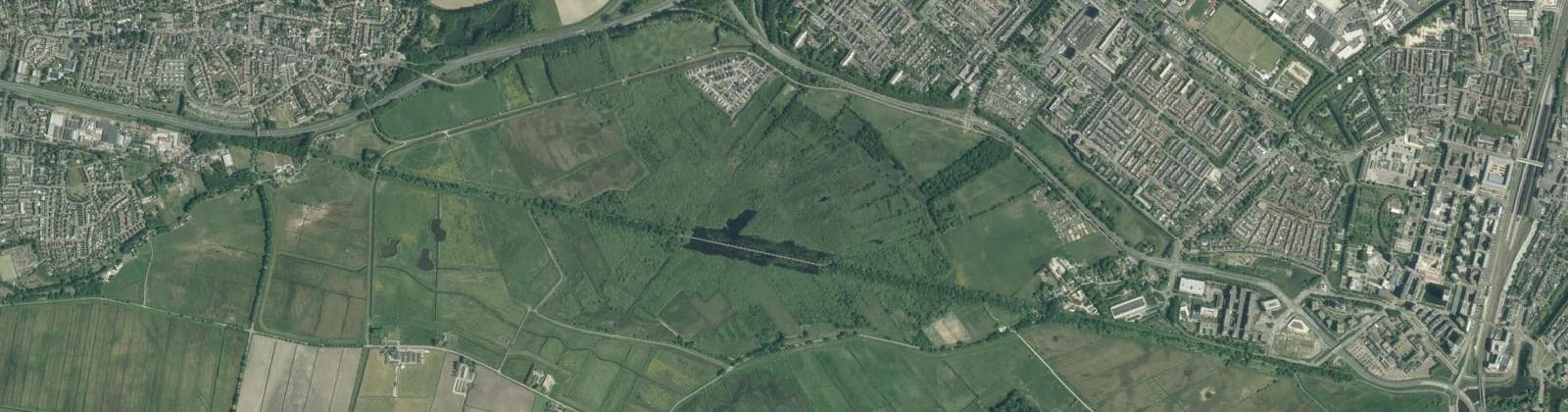 Luchtfoto van De Moerputten