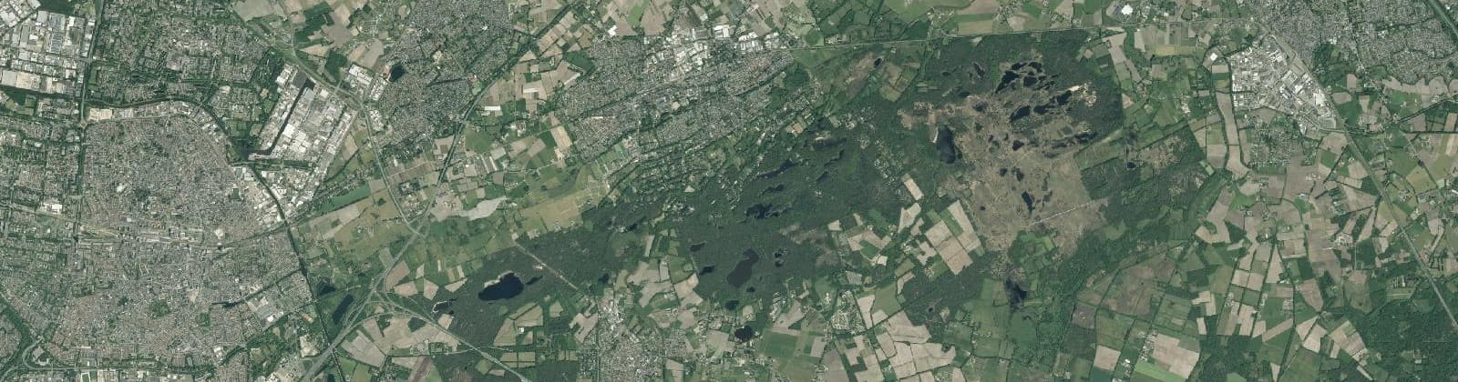 Luchtfoto van buitengebied Oisterwijk Zuid