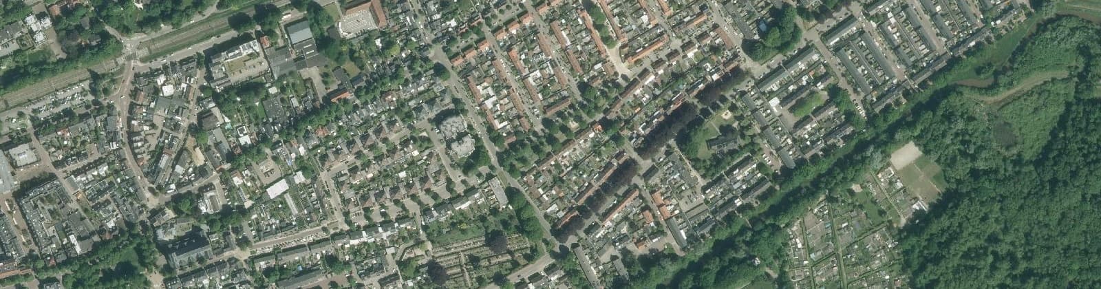 Luchtfoto van omg. Waterhoef