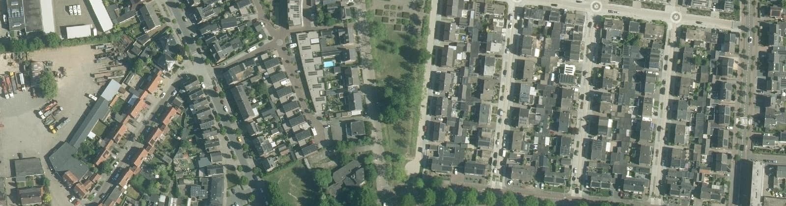 Luchtfoto van Oorlogsheldenbuurt