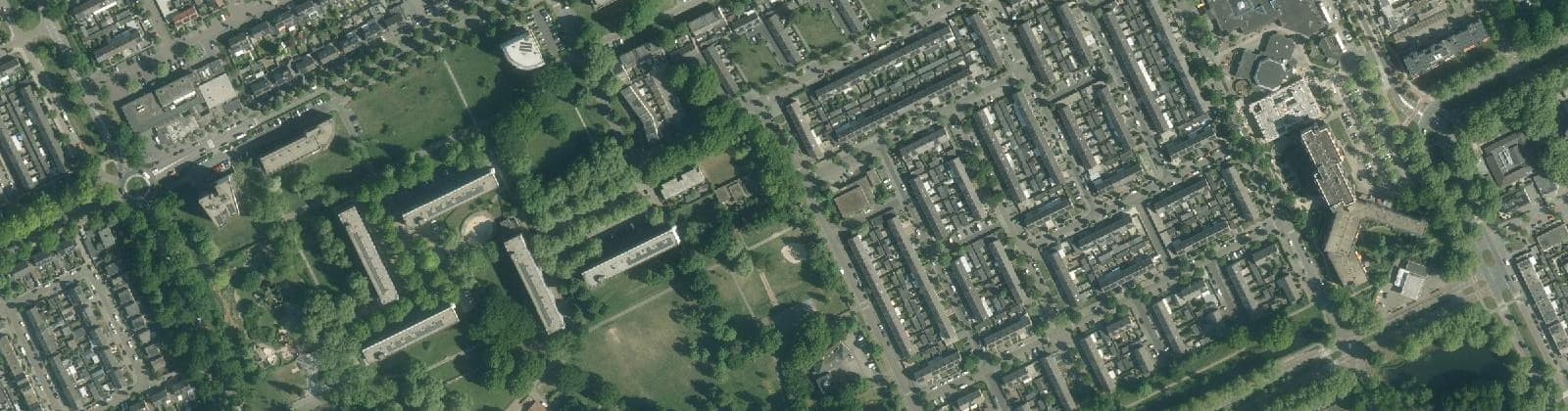 Luchtfoto van Dichtersbuurt