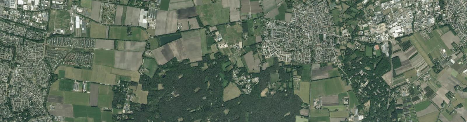 Luchtfoto van Verspreide huizen Rucphen