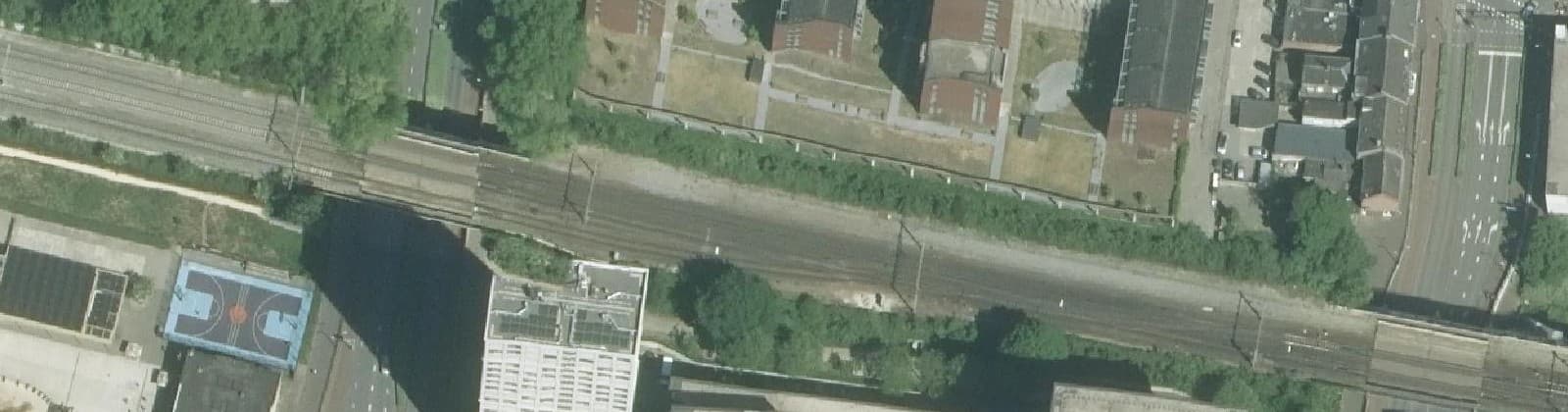 Luchtfoto van Spoorzone Noord-West