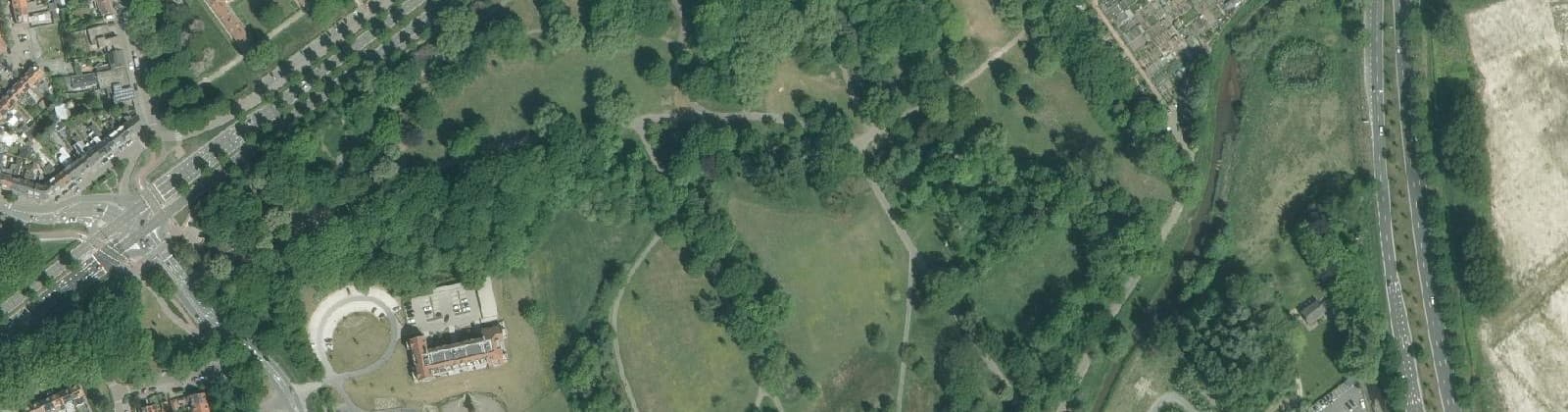 Luchtfoto van Leijpark