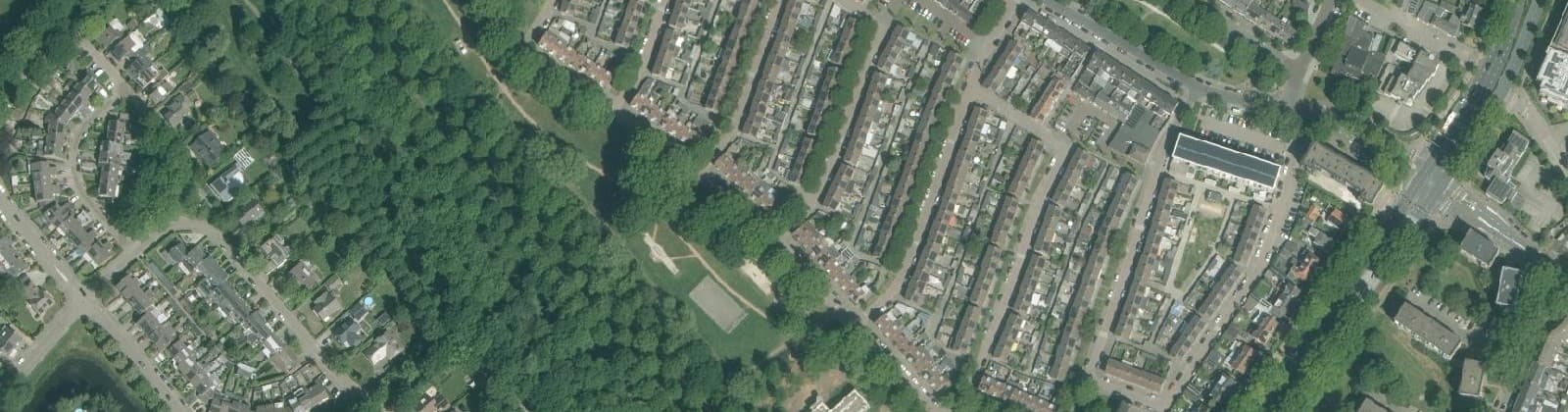 Luchtfoto van Staatsliedenbuurt West