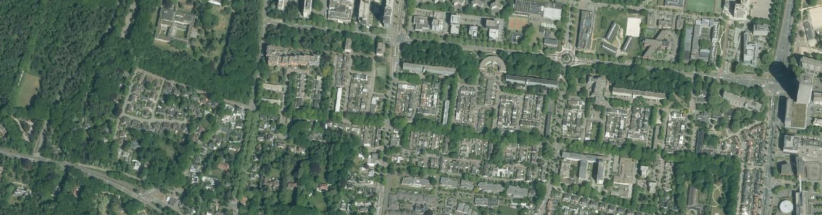 Luchtfoto van Kastelenbuurt Noord