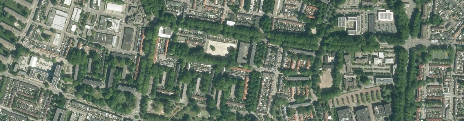 Luchtfoto van Jagersbuurt Oost