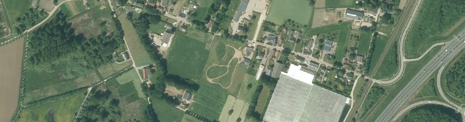 Luchtfoto van Bussereind