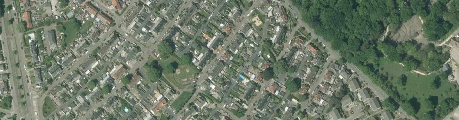 Luchtfoto van Schuttersveld