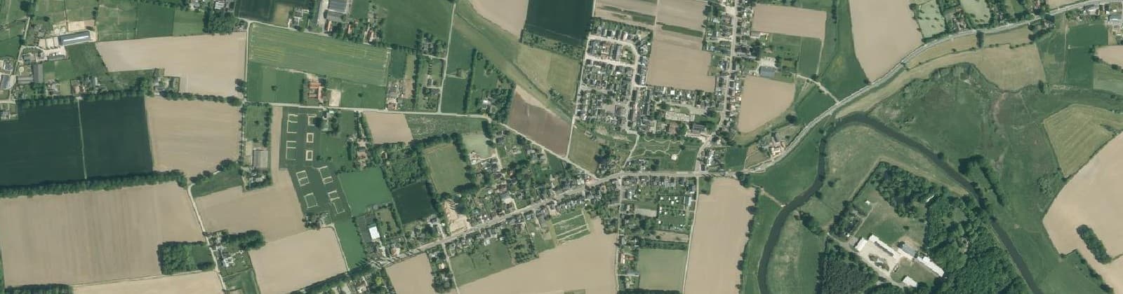 Luchtfoto van Langehorst-Zelder