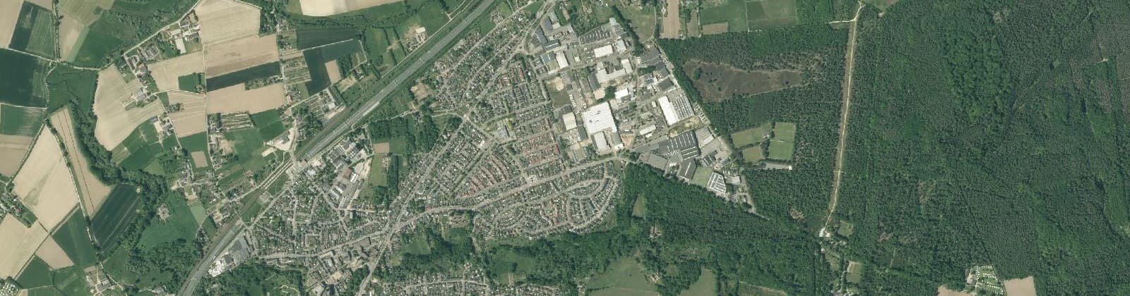 Luchtfoto van Martin Giessen-Bosstraat
