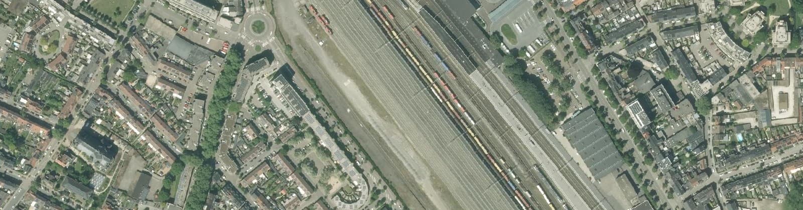 Luchtfoto van Spoorsingel