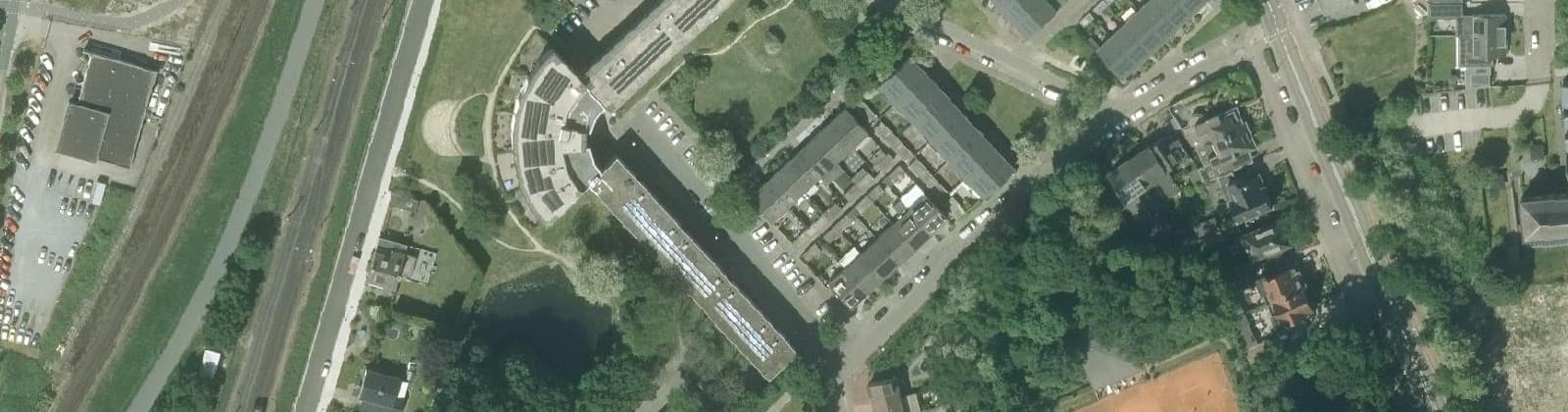 Luchtfoto van Vierpaardjes