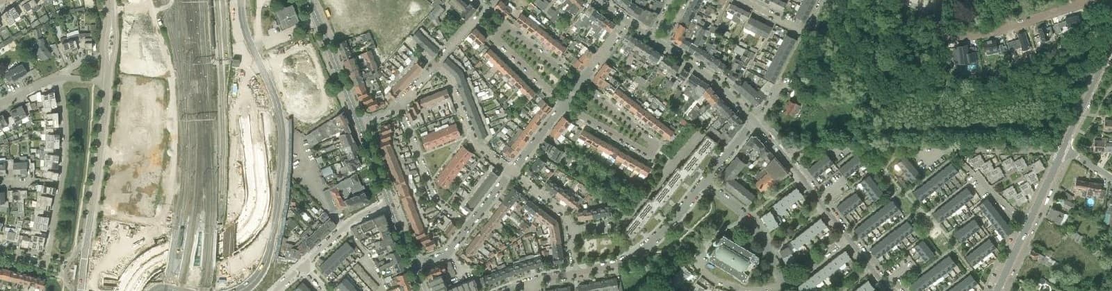 Luchtfoto van Dr. Poelsplein e.o.