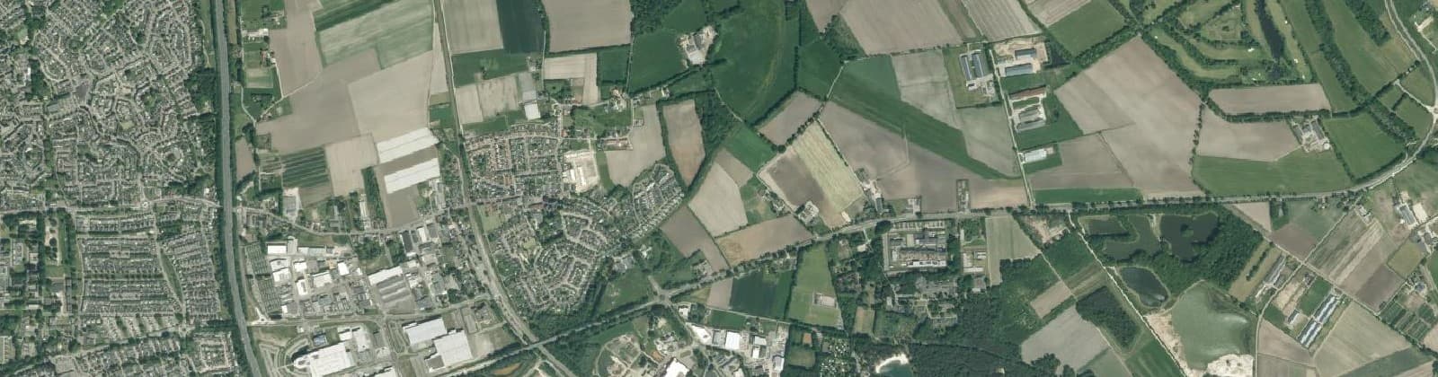 Luchtfoto van Oostrum
