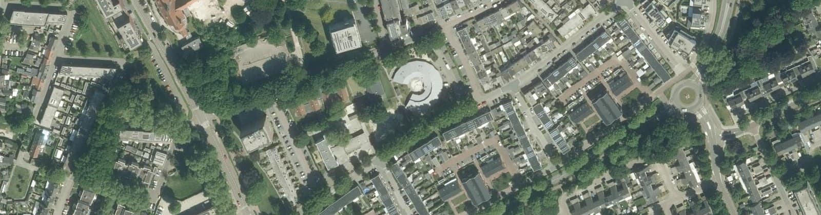 Luchtfoto van Bomenbuurt