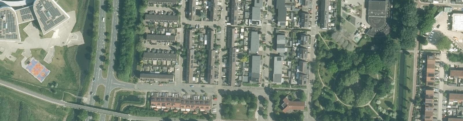 Luchtfoto van Zeestromen en Slotenbuurt