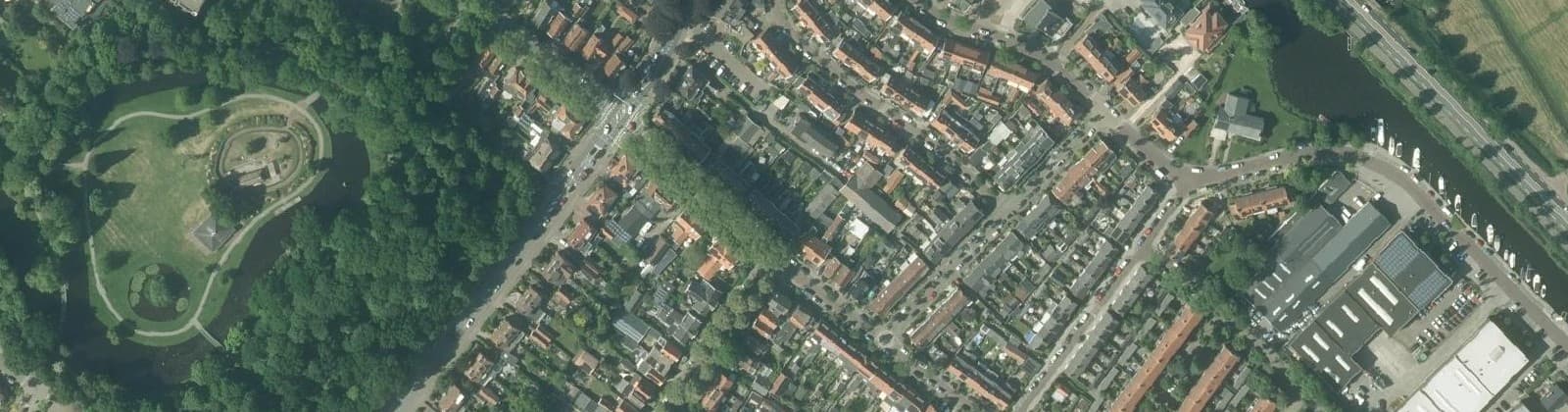 Luchtfoto van Bomenbuurt