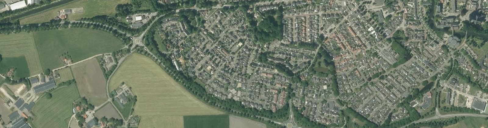 Luchtfoto van Banninghof