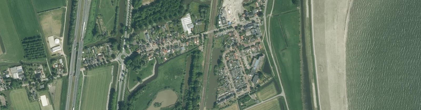 Luchtfoto van Scharwoude en omgeving