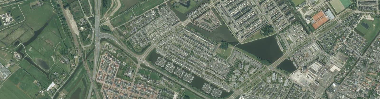 Luchtfoto van Havenbuurt