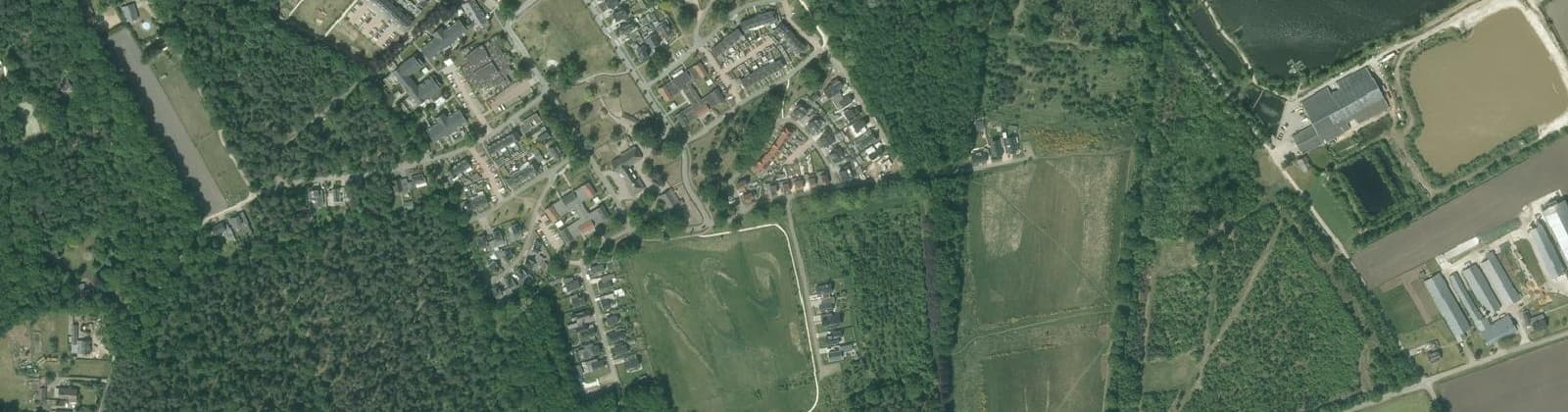 Luchtfoto van Kloostervelden