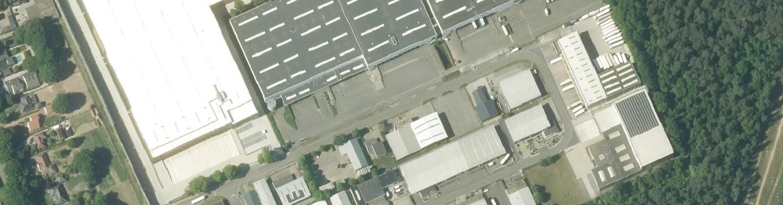 Luchtfoto van Bedrijventerrein Stationsweg