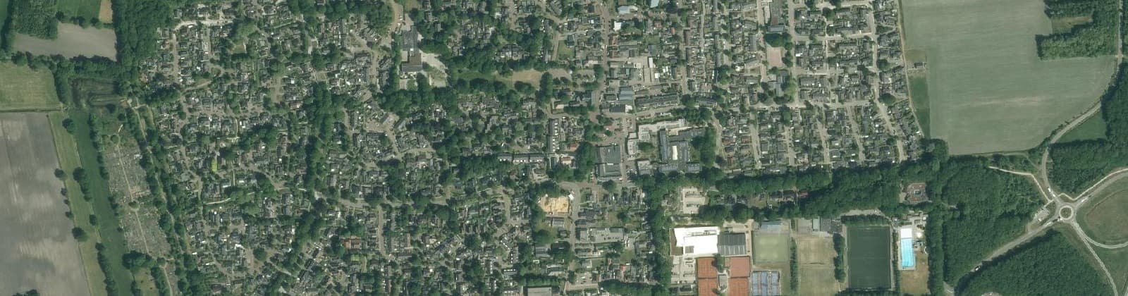 Luchtfoto van Zuidwolde kern